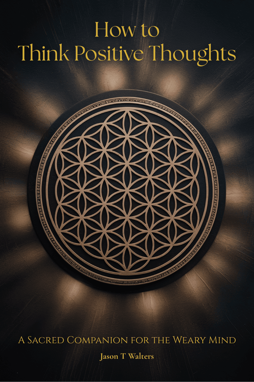 Book cover of How to Think Positive Thoughts representing mindset reprogramming through reflection.